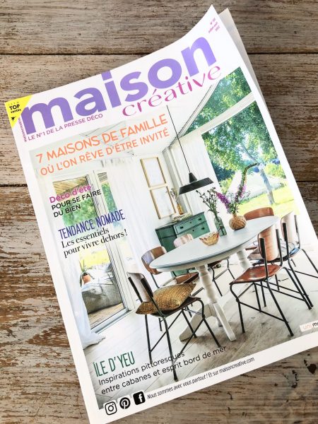 アンヌ＝マリーさんの家が取材されたインテリア雑誌『Maison créative』